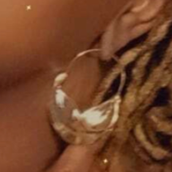 Large Hoop Statement Earrings - Picture 6 of 6